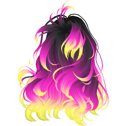 GLOWING Curly Blowout Black & Purple