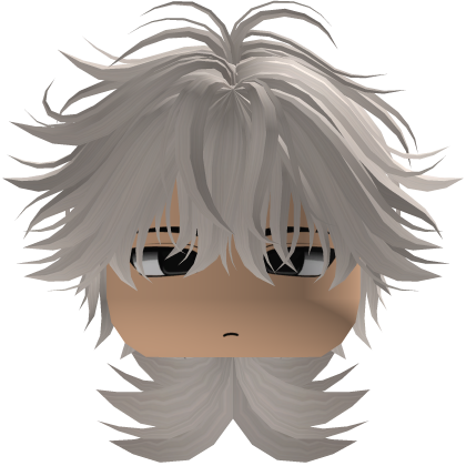 Cute Y2K emo white hair