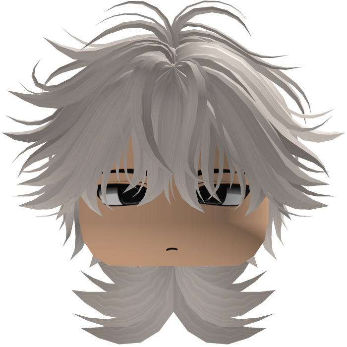 Cute Y2K emo white hair