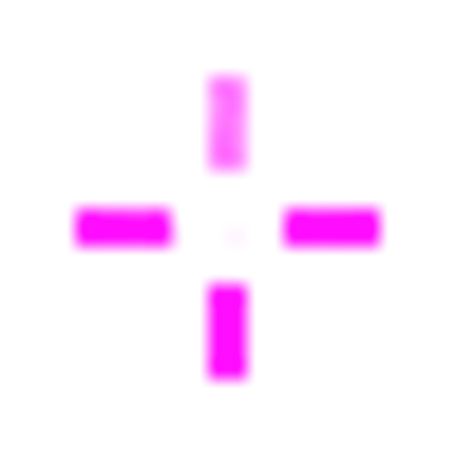 Cross-hair with upper bit transparent Roblox decal