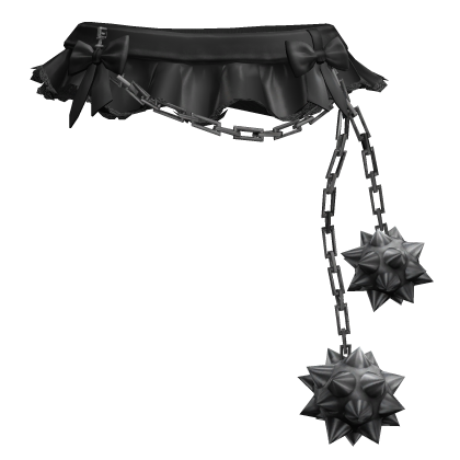 Gothic Skirt Leather Bows Chains