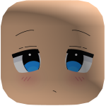 cute blue eye anime face