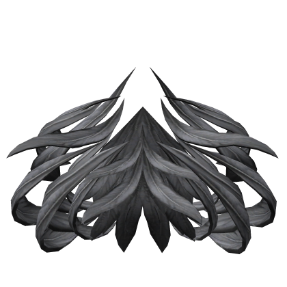 Grey Long Feather Cloak Extension  Roblox item
