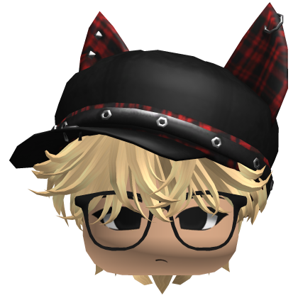hair Blonde emo cute cat hat anime glasses thumbnail