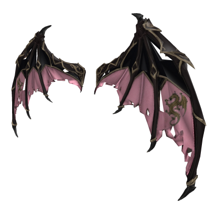 Pink Ripped Dragon Warrior Wings