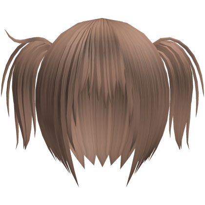 vkei messy emo pigtails in light brown Roblox item