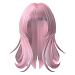 Pink Long Cutesy Preppy Hair