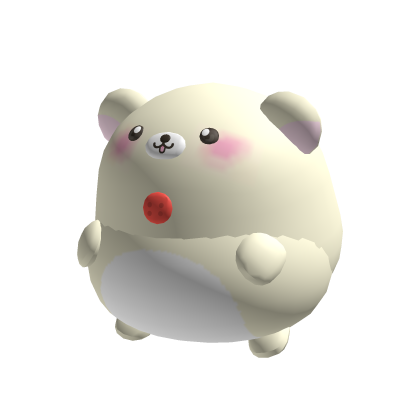 ♡  silly chubby white bear holdable plushie thumbnail