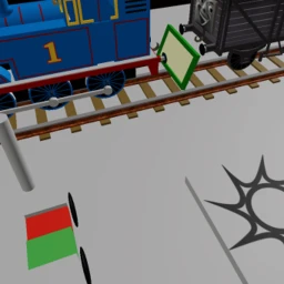 coole Bohnen Eisenbahn Thomas kracht in Autos icon