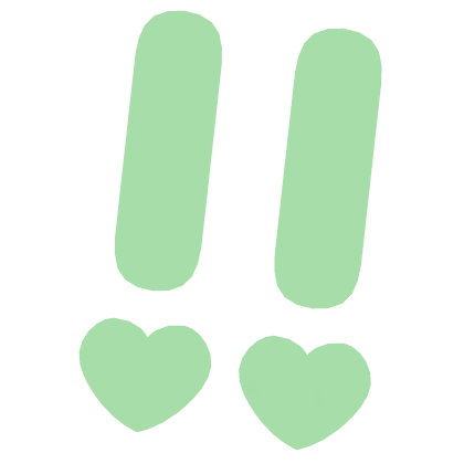♡ Cute Glowing Surprised Anime Sticker Green Roblox item