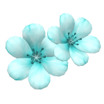 Blue Flower Hair Clip