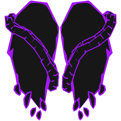 Cartoony Purple Wings Roblox item