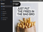 Jut put the fries in the bag