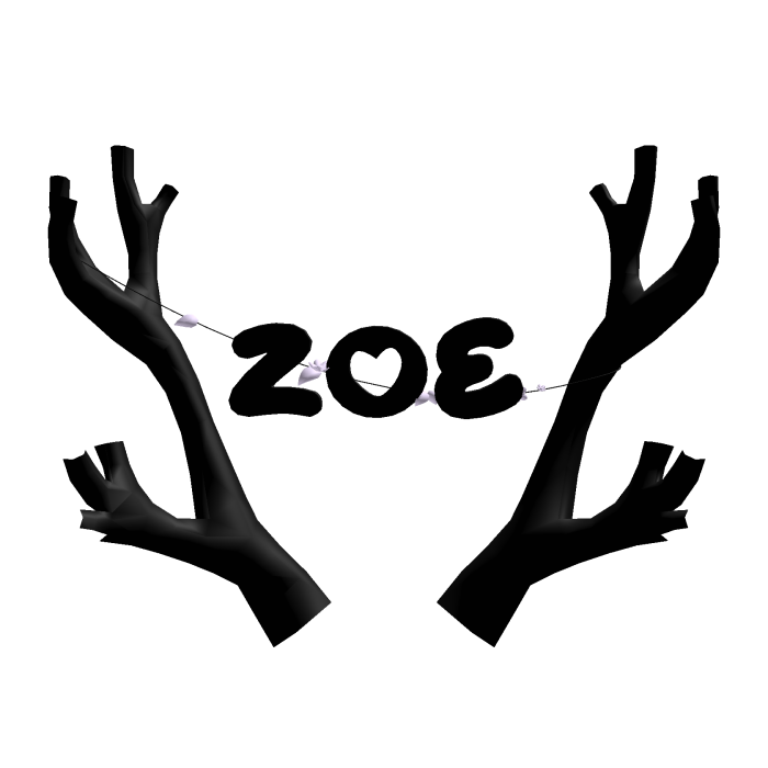Zoe Black Sakura Antlers Recolor [ADDON]
