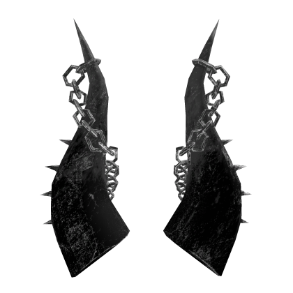 Black Chained Void Horns of Pwnage Roblox item