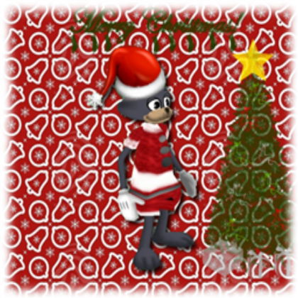 Chirstmas Cartoon cat card. Roblox decal