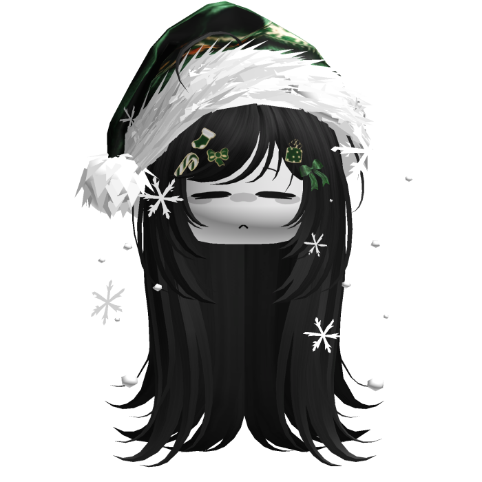 Emo Vamp Christmas Hair (Black)