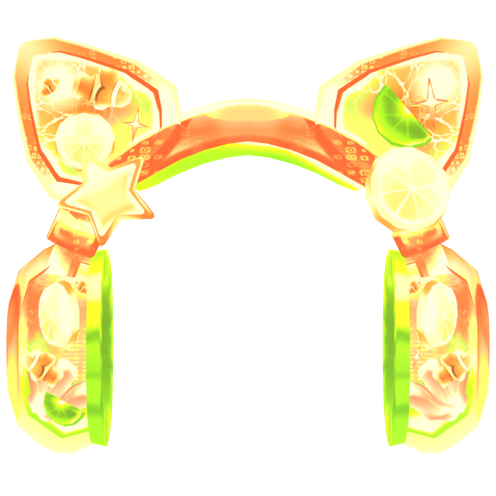 frutiger aero aqua orange green fish headphones