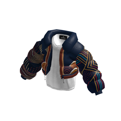 puffer navy royal tribal