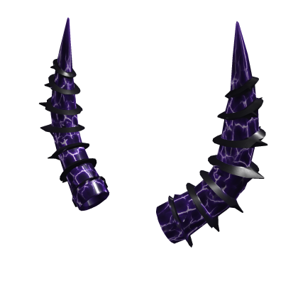 Purple Thunder Horns Roblox item