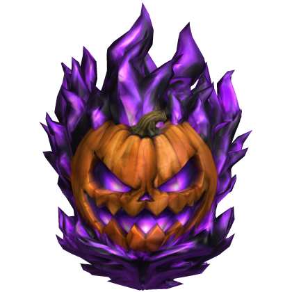 Halloween Flames Pumpking Head