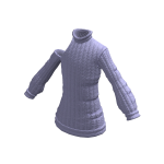 BerryBox Jan '24 Right Cold Shoulder Sweater Lilac