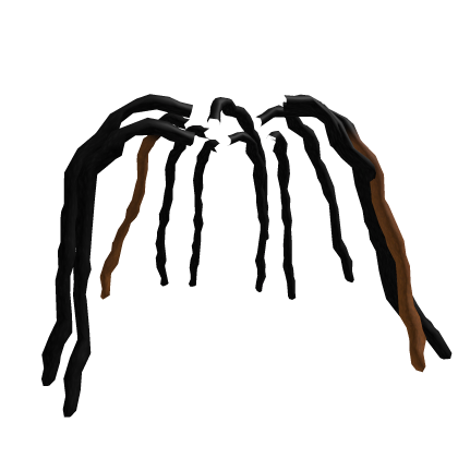 Side Tied Black Locs V1 AddOn Roblox item
