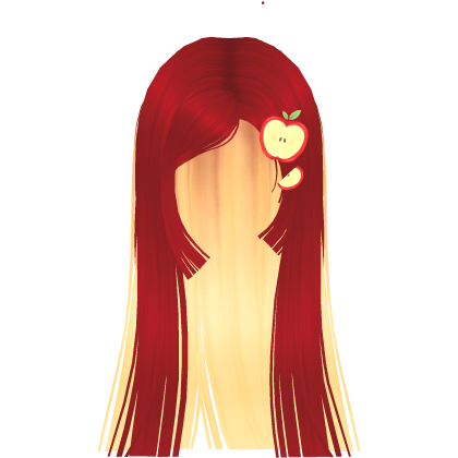 Cute Long Igari Hime Cut w/ Apple Clip (Red) Roblox item