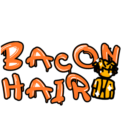 Bacon hair graffiti Roblox decal
