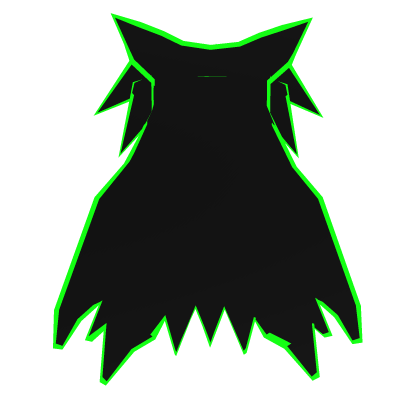 Green Cartoony Arcane Mage Cape
