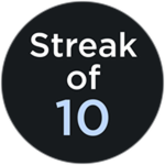 Streak of 10