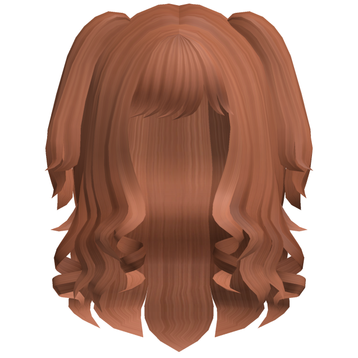Cute Swirly Curled Pigtails (Ginger)