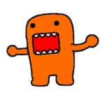 Orange Domo Roblox badge thumbnail