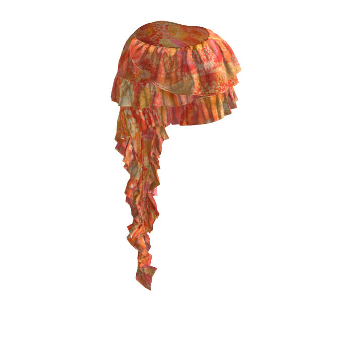 Sunset Bloom Asymmetric Ruffle Skirt