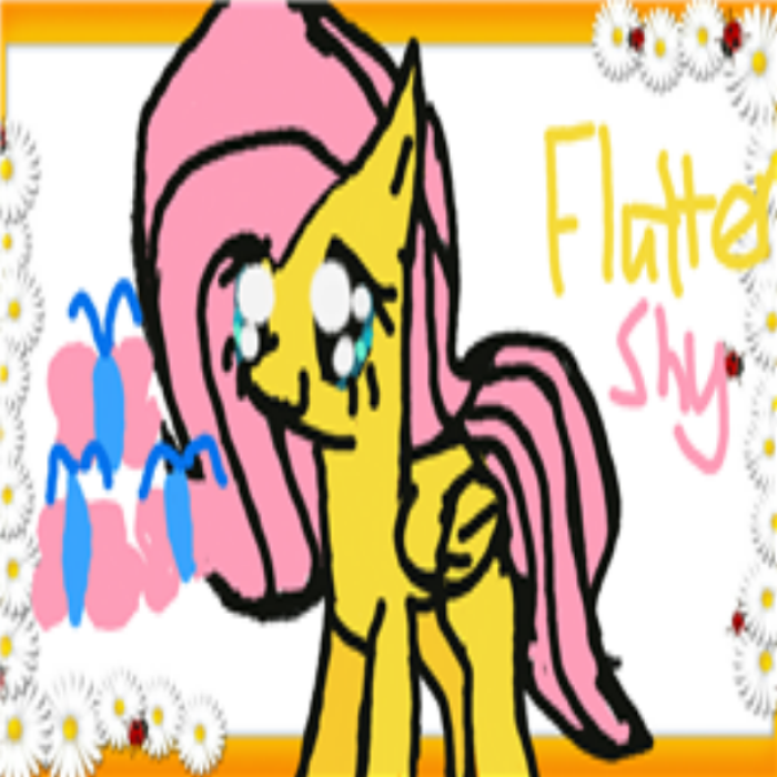Fluttershy drawing Roblox decal