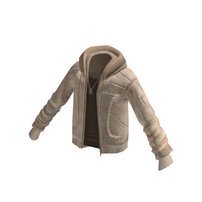 Sherpa Lined Hooded Jacket (Cream)
