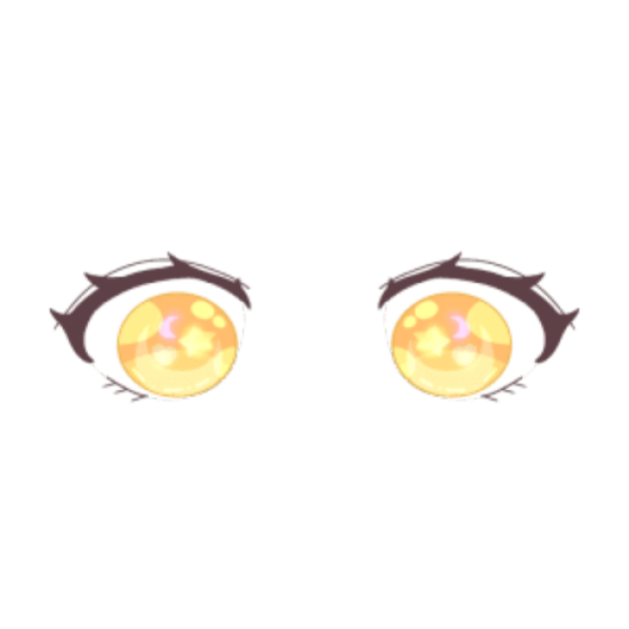 Yellow chibi eyes Roblox decal