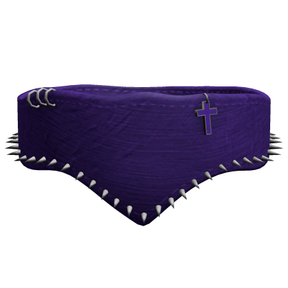 y2k purple spiked emo face mask Roblox item