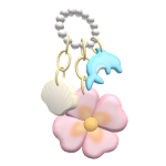 summer preppy keychains