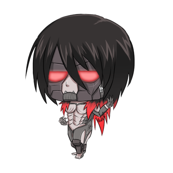 Mikasa Ackerman Titan Form Chibi Roblox decal