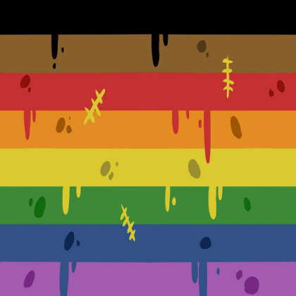 Halloween Pride Flag Roblox decal