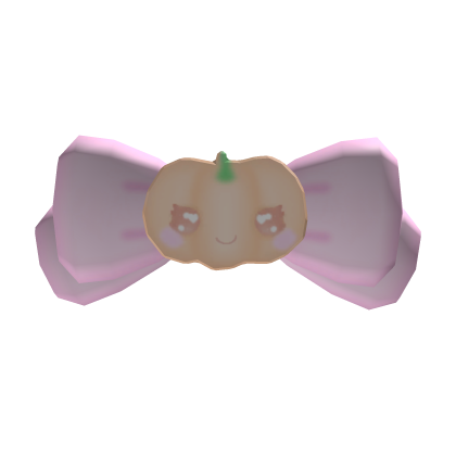 🎃♡ sweet pumpkin bow (pink)