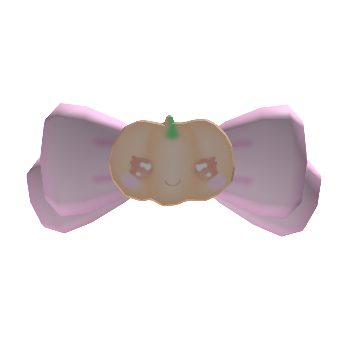 🎃♡ sweet pumpkin bow (pink)