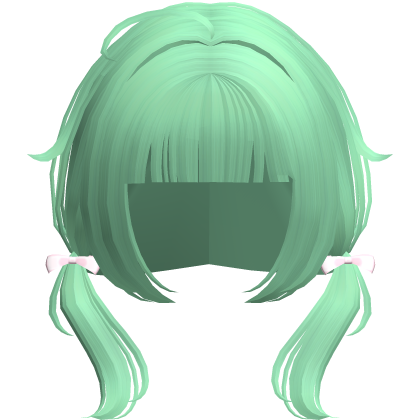 green thin low wispy baby pigtails