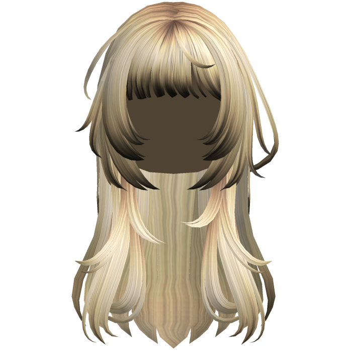 Yellow Punk Flowy Girl Hair