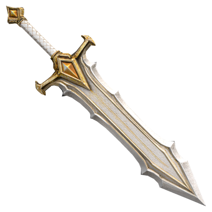 Ivory & Gold Gothic Sword Roblox item