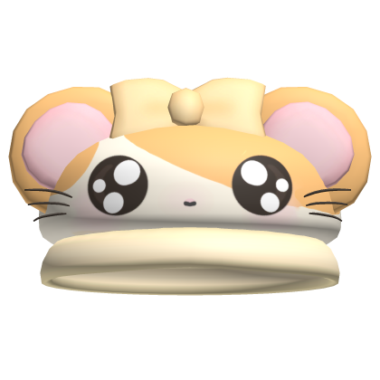 chibi yellow hamtaro cartoon hat
