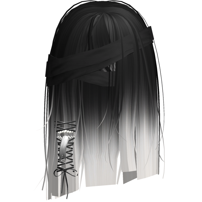 Creepy Black White Short Monster Hair Bandages