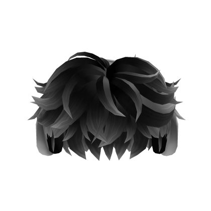 Black Ombre Fluffy Cool Boy Hair w/ Headphones Roblox item