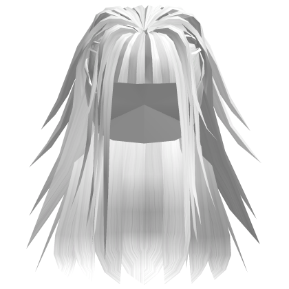 Messy Spiky Anime Girls Emo Hair/Y2K (White) v17